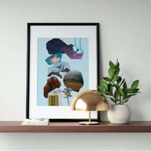 Surreal Vintage verrückte Kunst Poster