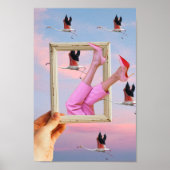 Surreal Vintage verrückte Kunst Poster (Vorne)