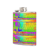 Surreal Vinyl Wrapped Flask Flachmann (Links)