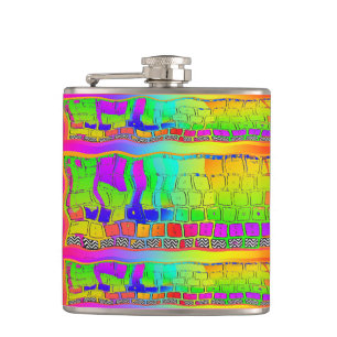Surreal Vinyl Wrapped Flask Flachmann