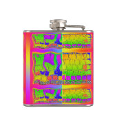 Surreal Vinyl Wrapped Flask Flachmann (Rückseite)