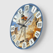 Surreal Violin Musik Kunst Runde Wanduhr (Winkel)