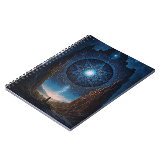 Surreal Visionary Landscape Art Notebook Notizblock (Linke Seite)
