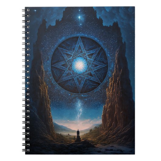 Surreal Visionary Landscape Art Notebook Notizblock (Vorderseite)