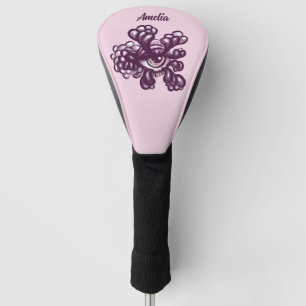 Surreal Weirdcore-Augen-Kunstwerk in traumhaften P Golf Headcover