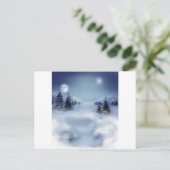 Surreal Winter Postkarte (Stehend Vorderseite)