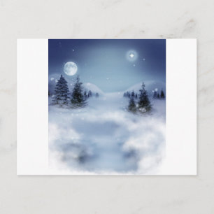 Surreal Winter Postkarte