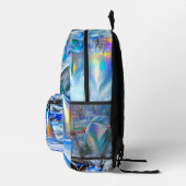 Surreal Winter Wonderland mit eisigen Lichtern Bedruckter Rucksack (Rechts)