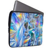 Surreal Winter Wonderland mit eisigen Lichtern Laptopschutzhülle (Vorne Rechts)
