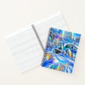 Surreal Winter Wonderland mit eisigen Lichtern Notizblock (Innenseite)
