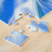 Surreal Winter Wonderland mit eisigen Lichtern Puzzle (Seite)