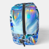 Surreal Winter Wonderland mit eisigen Lichtern Waschbeutel (Rechts)