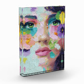Surreal Woman Floral Eyes Petals Wind Wall Art Fotoblock (Links)