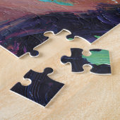 Surreal Woman Floral Eyes Petals Wind Wall Art Puzzle (Seite)