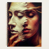 Surreal Woman Portrait with Painted Mask Planer (Vorderseite)