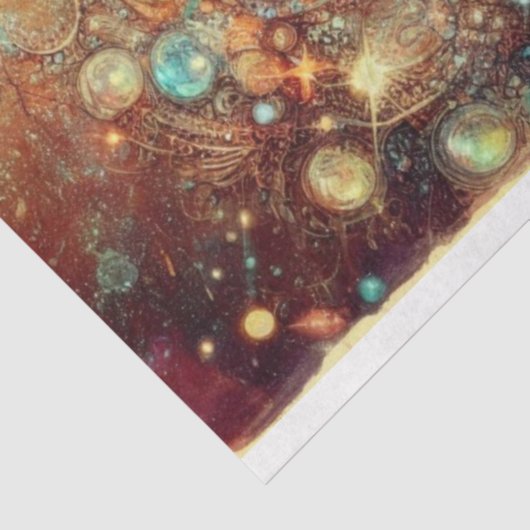 Surreal Wonderland Rabbit Hole Fantasy Decoupage Seidenpapier (Ausschnitt)