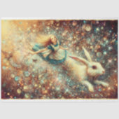 Surreal Wonderland Rabbit Hole Fantasy Decoupage Seidenpapier (Vorderseite)