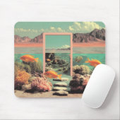 Surreal Wüstenozean mit Tür Mousepad (Mit Mouse)