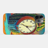 Surreal Wüstenuhr Kunst Case-Mate iPhone Hülle (Rückseite (Horizontal))