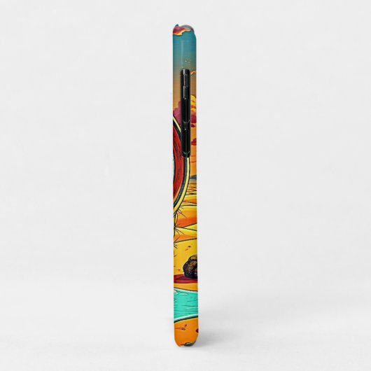Surreal Wüstenuhr Kunst Case-Mate iPhone Hülle (Hinten/Links)
