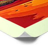 Surreal Wüstenuhr Kunst Poster (Ecke)