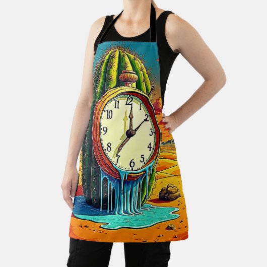 Surreal Wüstenuhr Kunst Schürze (InSitu)