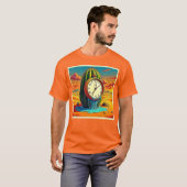 Surreal Wüstenuhr Kunst T-Shirt (Vorne ganz)
