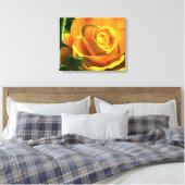 Surreal Yellow Rose Wrapped Canvas Leinwanddruck (Insitu (Schlafzimmer))