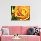 Surreal Yellow Rose Wrapped Canvas Leinwanddruck (Insitu (Wohnzimmer))