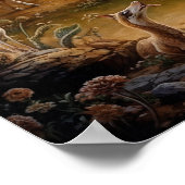 Surreal Zebra Safari Poster (Ecke)