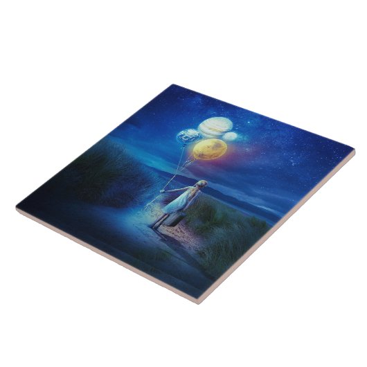 Surreal zieht in ihre Zukunft Fliese (Seite)