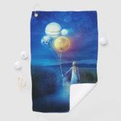 Surreal zieht in ihre Zukunft Golfhandtuch (Insitu)