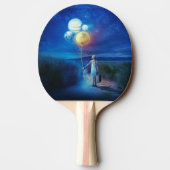 Surreal zieht in ihre Zukunft Tischtennis Schläger (Rückseite)