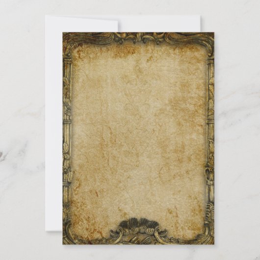 Surreal zwei Pferde Malerei. Einladung (Rückseite)