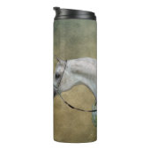 Surreal zwei Pferde Malerei. Thermosbecher (Nach rechts gedreht)