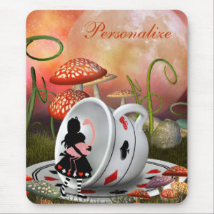 Surreale Alice, Flamingo u. Teacup Mousepad