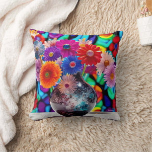 Surreale Blume Kissen