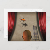 Surreale Bühne Postkarte (Vorne/Hinten)