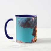 Surreale Frau mit Palme Tasse (Links)
