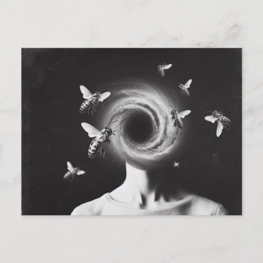 Surreale Frauen und Bienen Postkarte (Vorderseite)