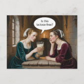 Surreale Frauen und Milch Ist dieses Lactose-frei? Postkarte (Vorderseite)