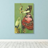 Surreale Gothic Moth and Fairy Leinwand (Insitu (Holzboden))