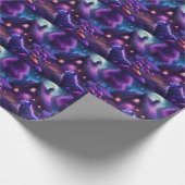 Surreale Hütte im Wald Geschenkpapier (Ecke)