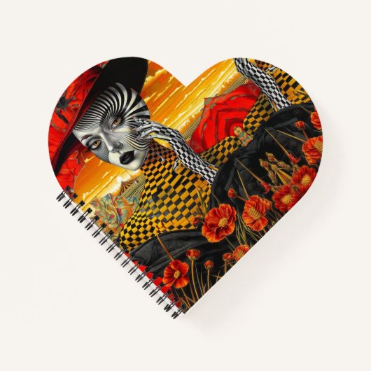 "Surreale Illusionen: Die Zauberin der Muster - Notizblock (Vorderseite)