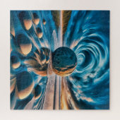 Surreale kosmische Küsten Puzzle (Horizontal)