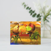 Surreale Kunstwerke Postkarte (Stehend Vorderseite)