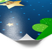 Surreale Nacht mit Ballons und Welle von Sternen P Fotodruck (Ecke)