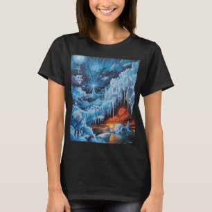 Surreale polare Fantasie Aurora Borealis  T-Shirt