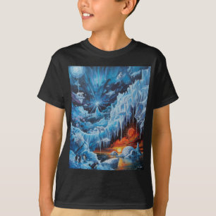 Surreale polare Fantasie Aurora Borealis T-Shirt
