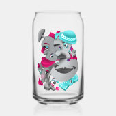 Surreale Rätsel Gesichter können Glass Dosenglas (Vorderseite)